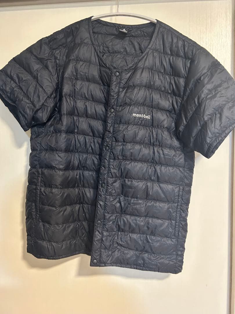 mont-bell M 黒 半袖ダウンベスト