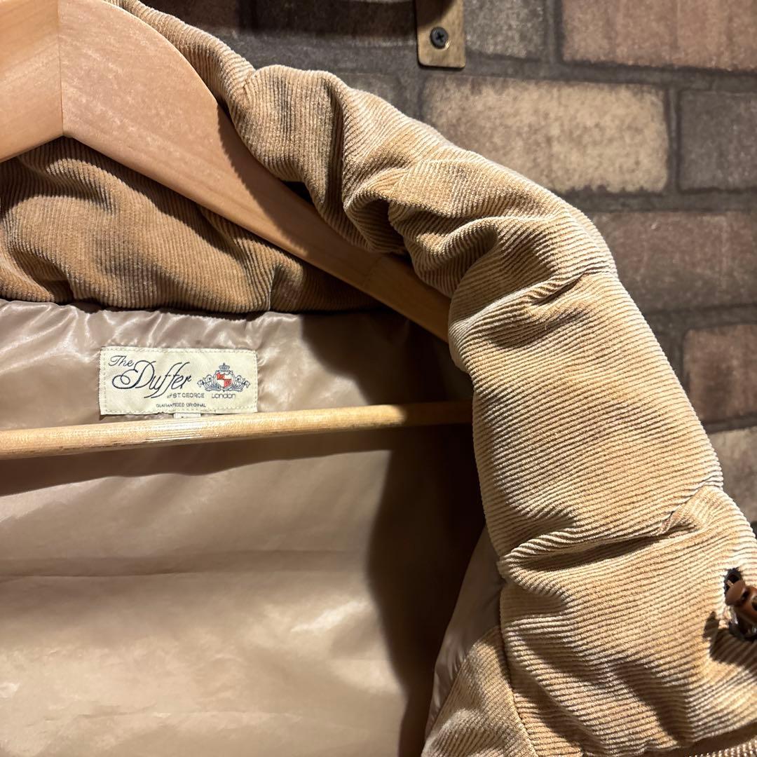 The Duffer ベージュ ボリュームネック ダウンベスト　XL
