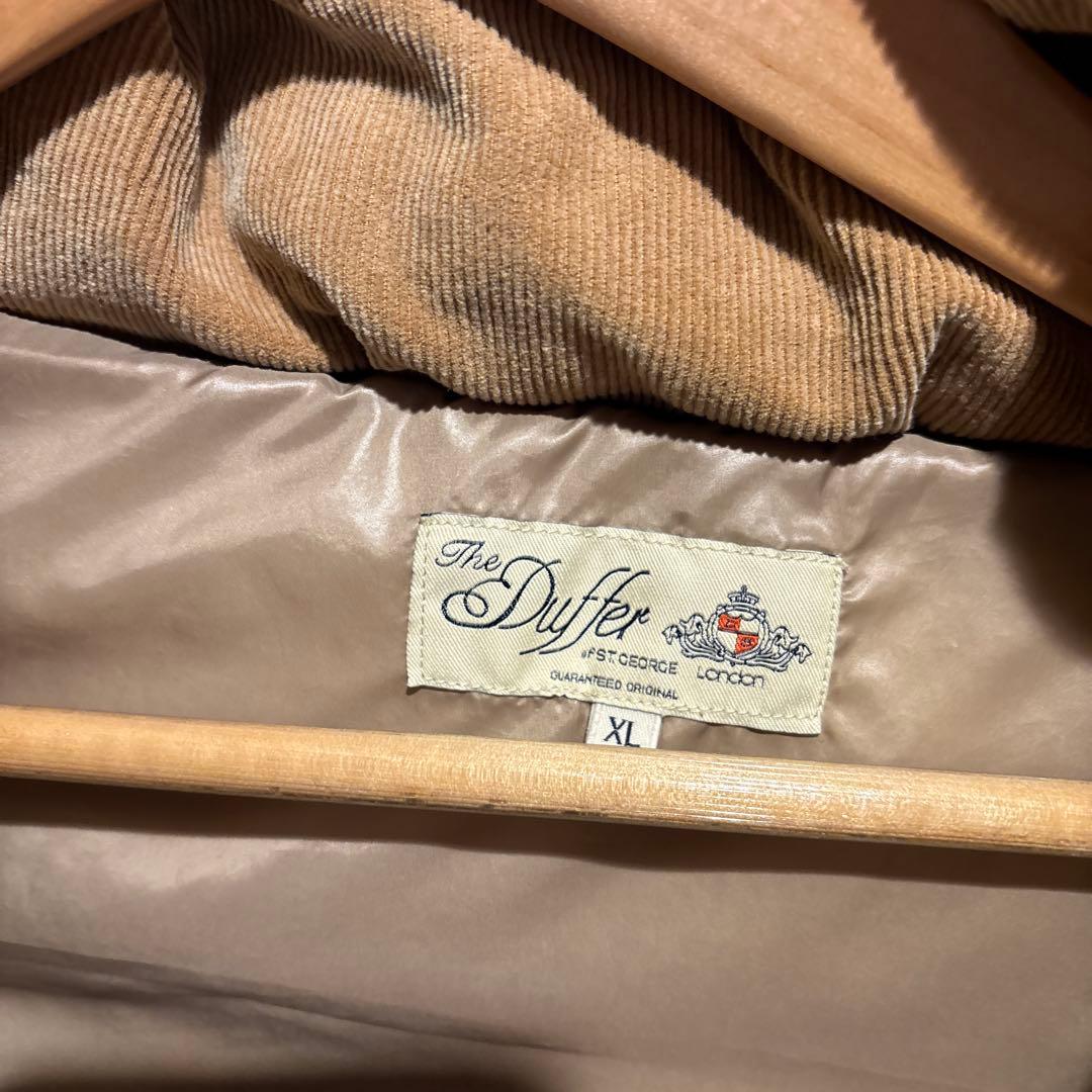 The Duffer ベージュ ボリュームネック ダウンベスト　XL
