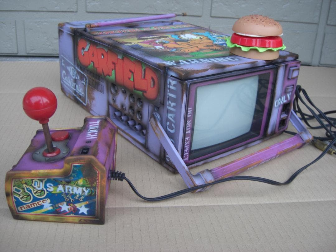 ナショナルパナカラ― レトロ感 リメイクカスタム ポータブルTV ゲーム 昭和