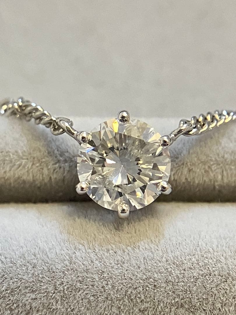 ジュエリーマキ　1粒ダイヤモンド　ネックレス　1.01ct プラチナ