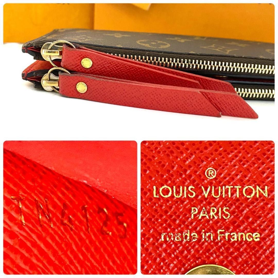 ルイ ヴィトン◎ポルトフォイユ アデル コクリコ ダブルファスナー モノグラム