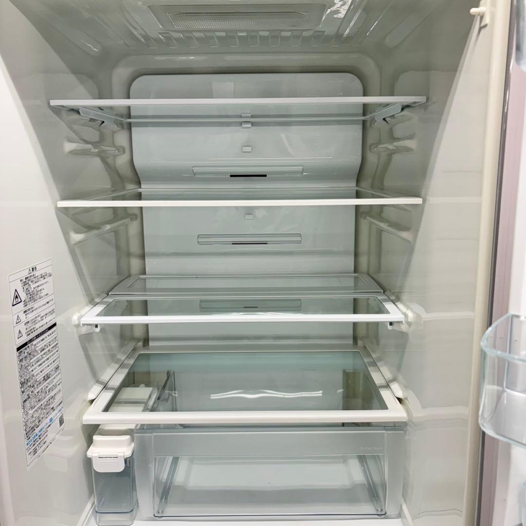 525 東芝 大型冷蔵庫 400L強 右開き 自動製氷 5ドア 大人気　シルバー