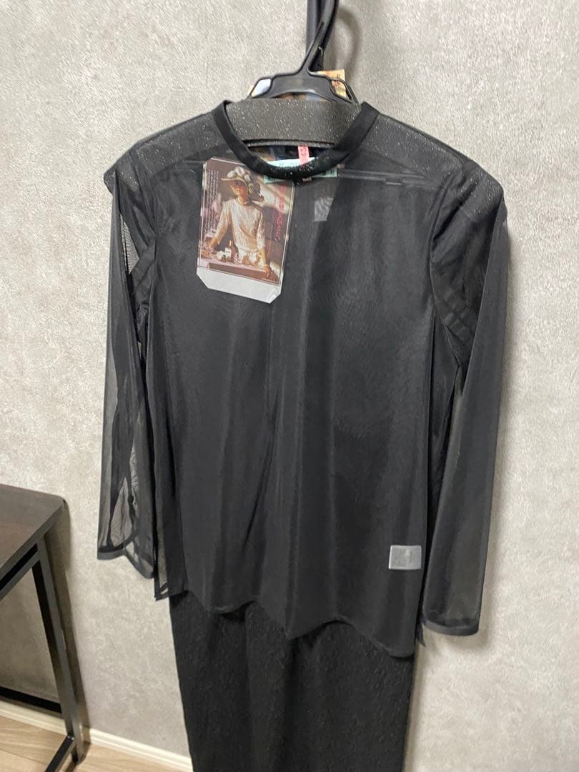 kana ジャガード ワンピース チュール トップス セット パーティー ドレス