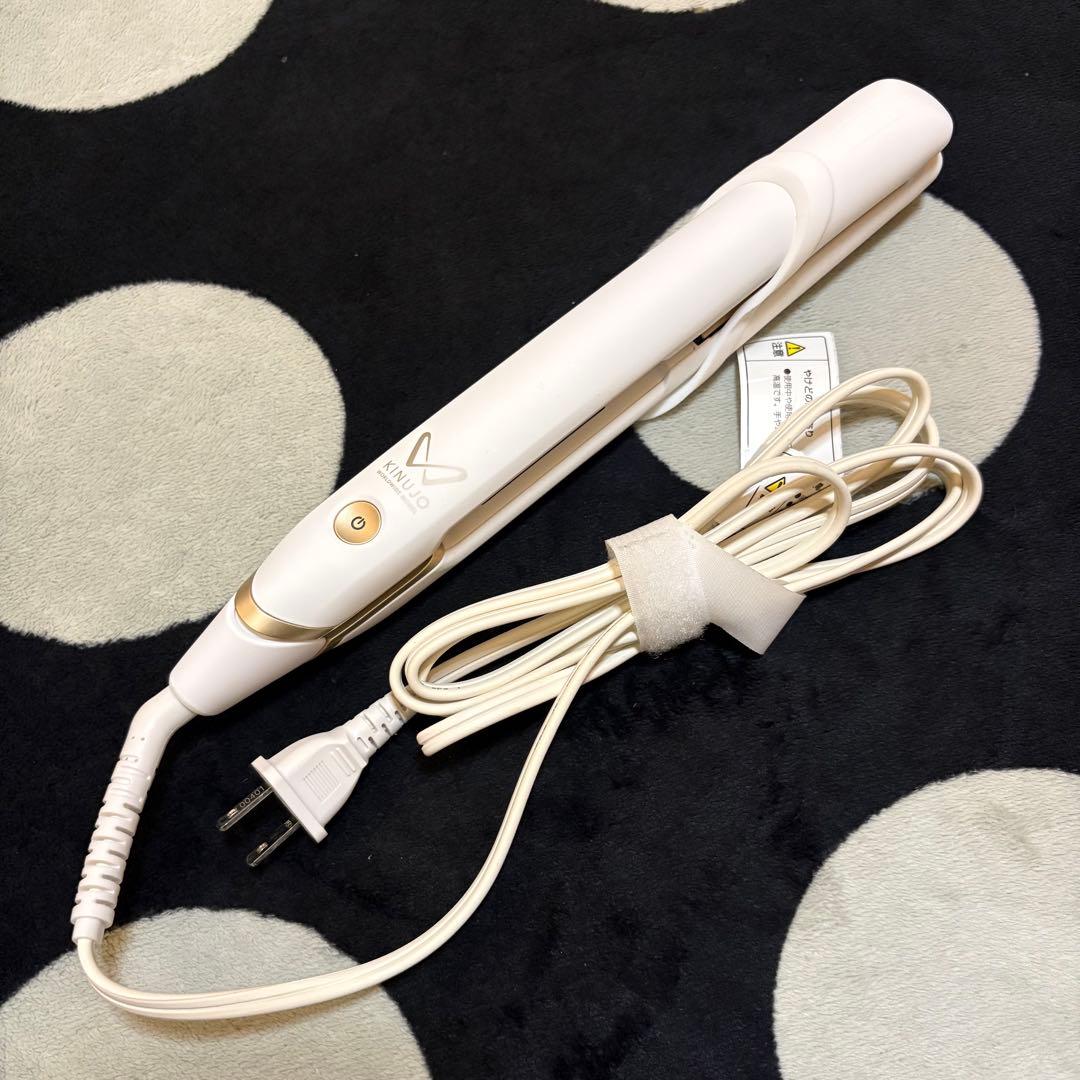 KINUJO ホワイト ストレートヘアアイロン