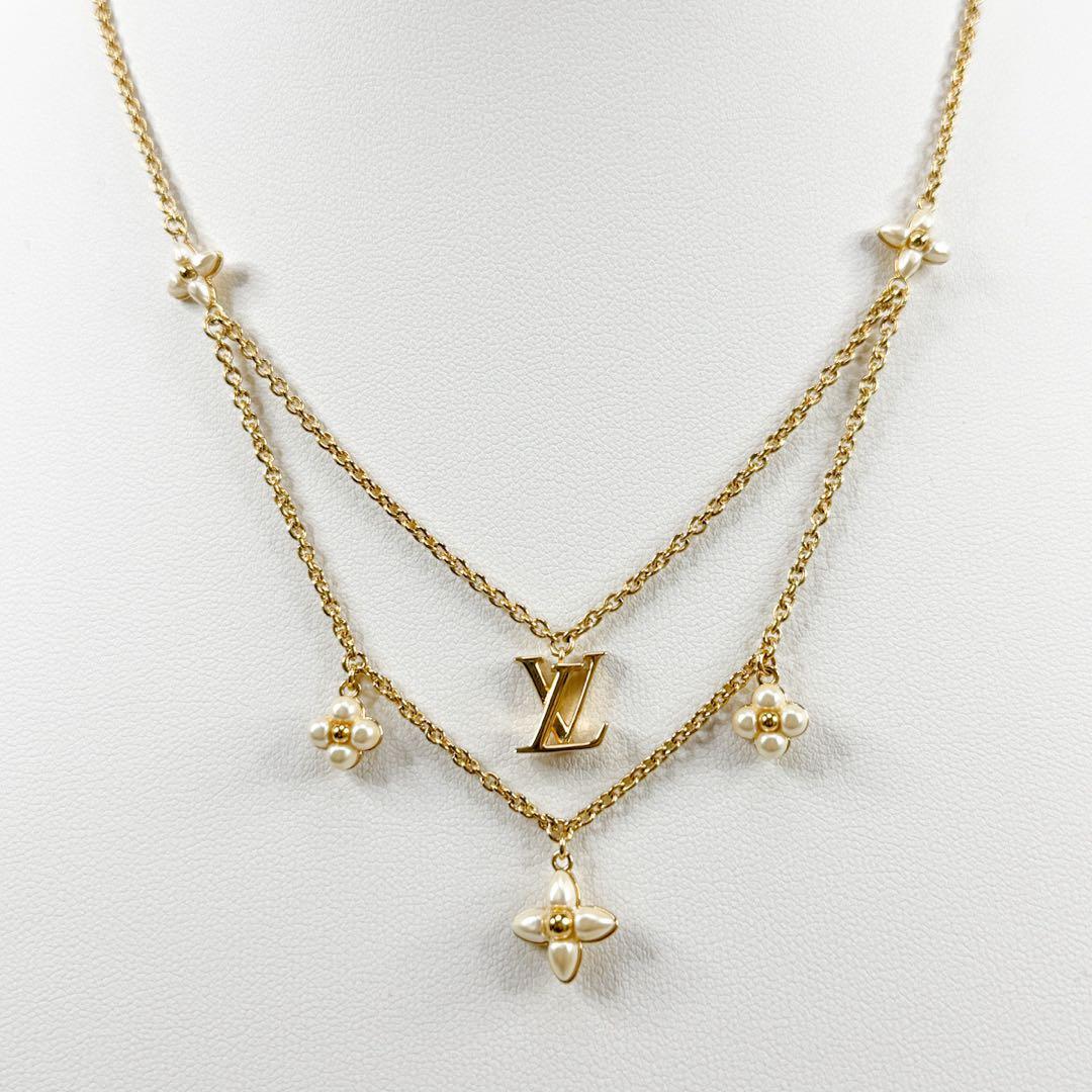 ルイヴィトン M00981 ネックレス LV フローラグラム モノグラム