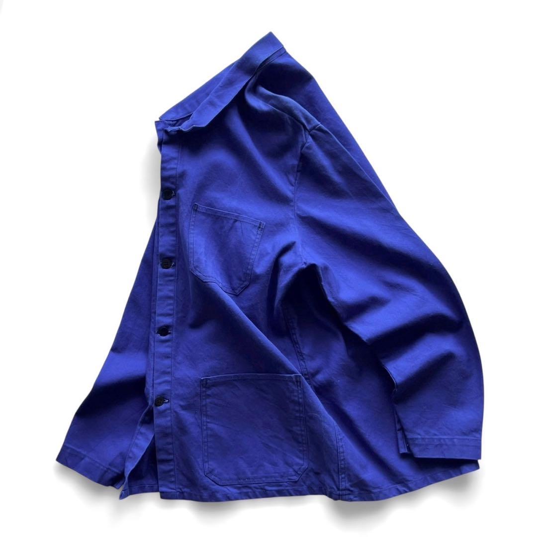 【80s】フランス製ワークジャケット/コットンツイル/ ink blue