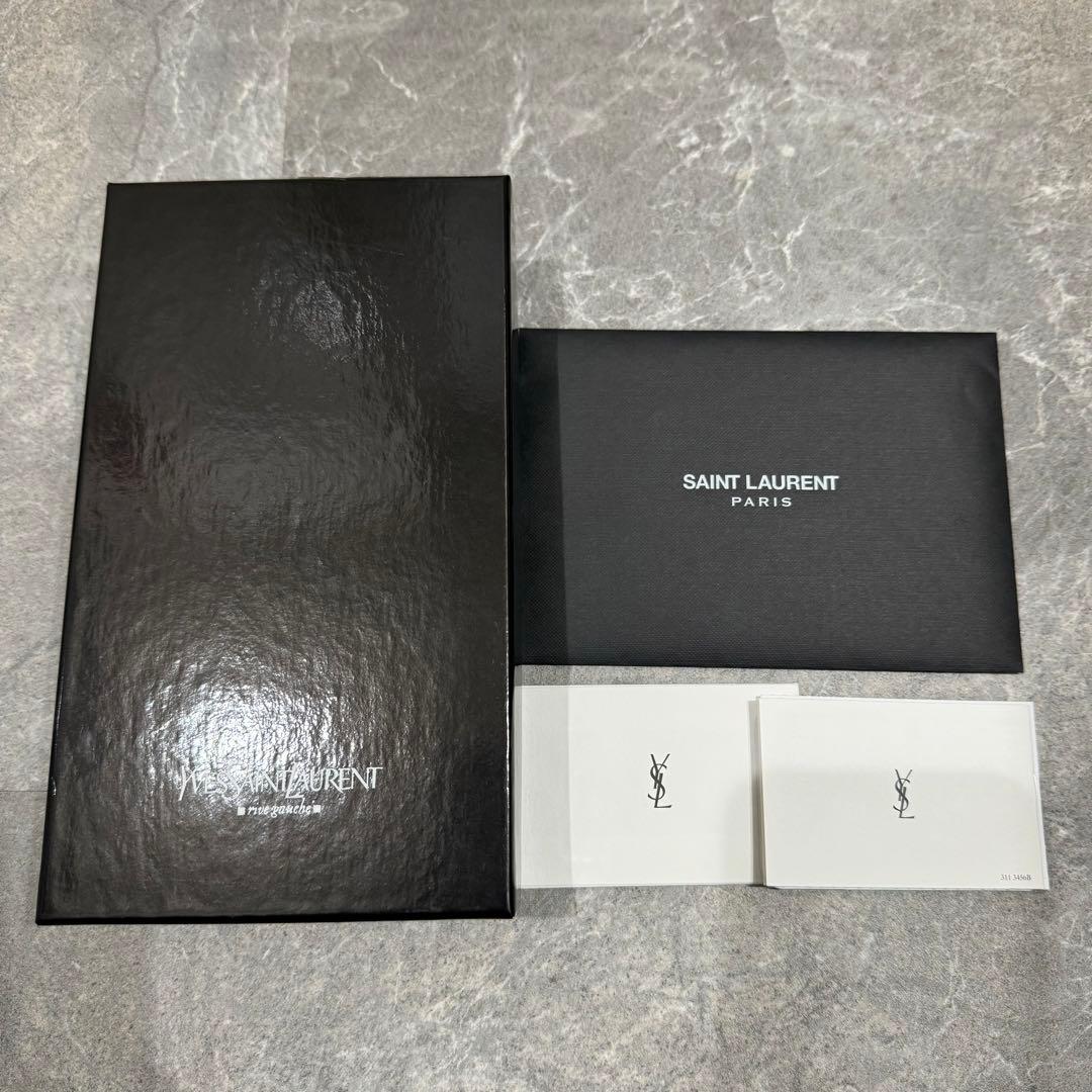 YSL サンローラン　長財布　レバーブラック