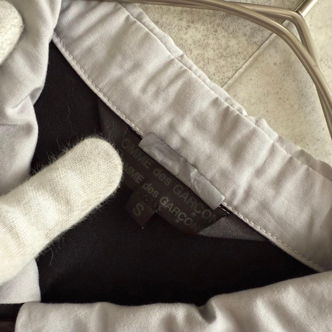 コムデギャルソン　コムコム　ポリ縮ワンピース　コブ　丸襟　AD2019　黒