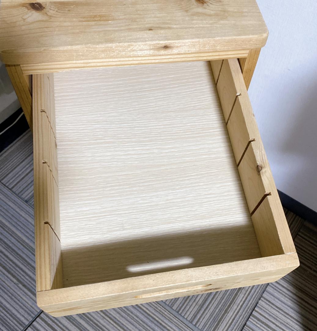 YAMAZEÑ バタフライキッチンストッカー キャスター付き ナチュラル