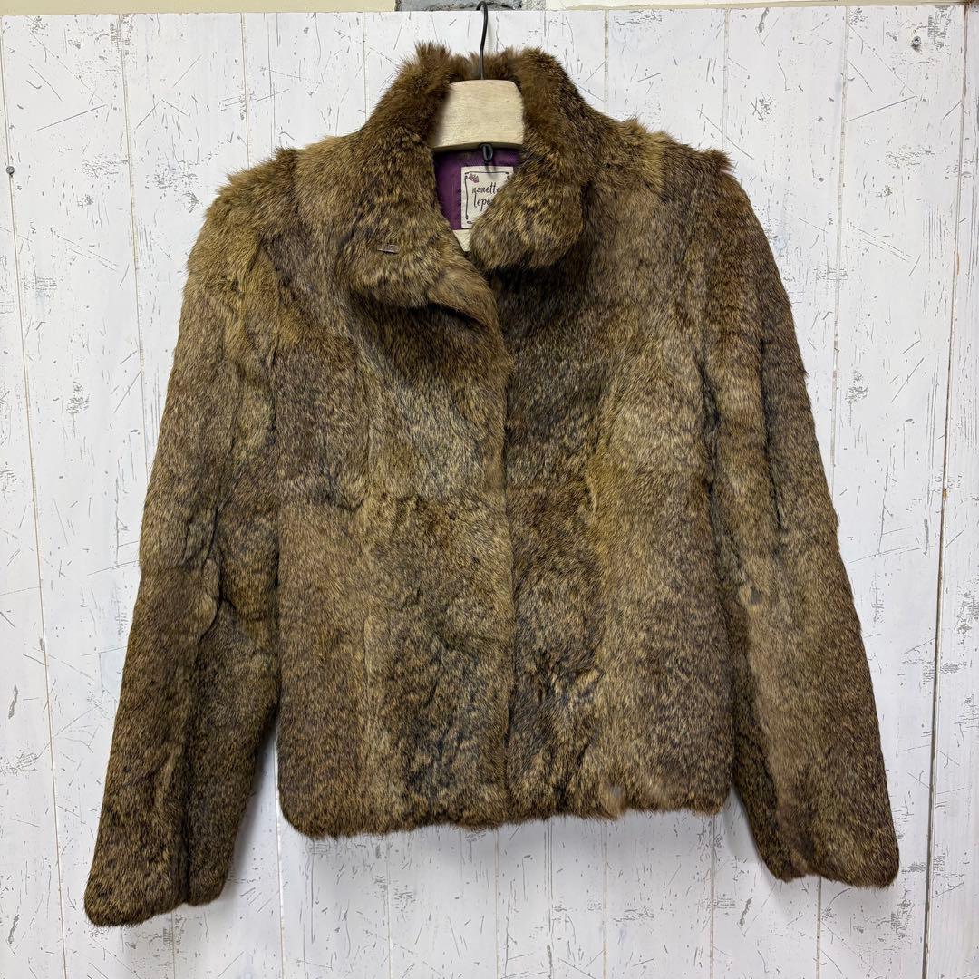 nanette lepore ナネットレポー ラビットファージャケット 毛皮