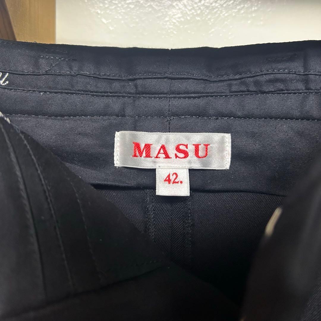 MASU 24aw wide trousers 42 ワイドスラックス 黒