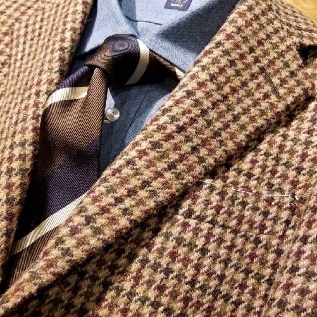 BEAMS F / HARRIS TWEED ハウンドトゥース ジャケット
