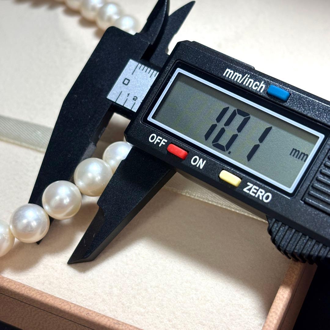 超大珠✨　パール　ネックレス　イヤリング　9.4-10.1 本真珠　SILVER