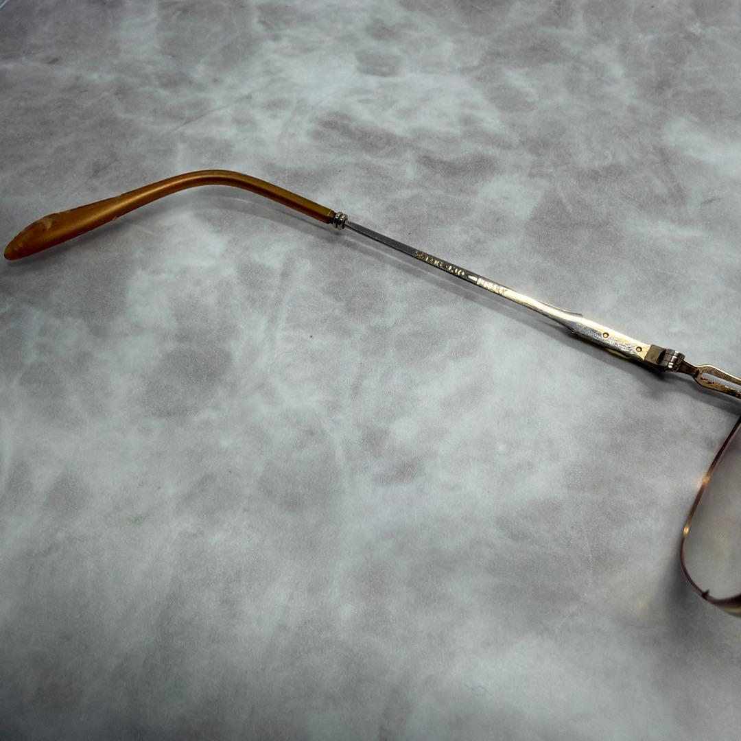 か*ギ様 LOUIS Century ルイスセンチュリー 18K 金 リムレスメ