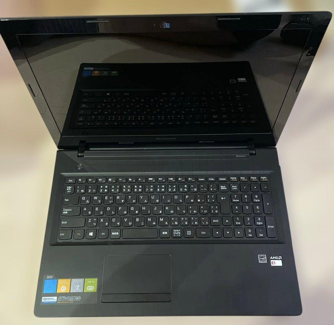 Lenovo ノートPC ブラック　【極美品】G50 80E300D8JP