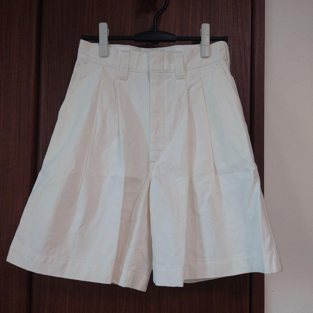 美品★SHINZONE コットンリネン ショートパンツ 36 ホワイト