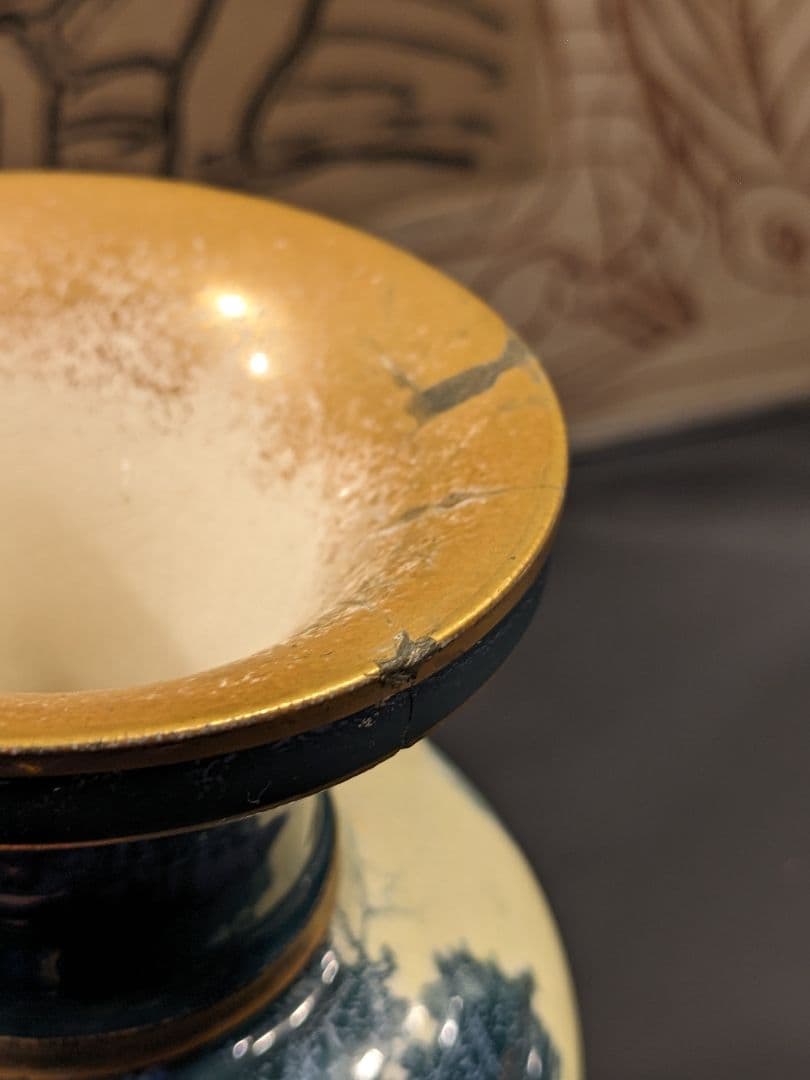 WG ホドキンソン ドルトン アール ヌーボー 花瓶 イギリス製