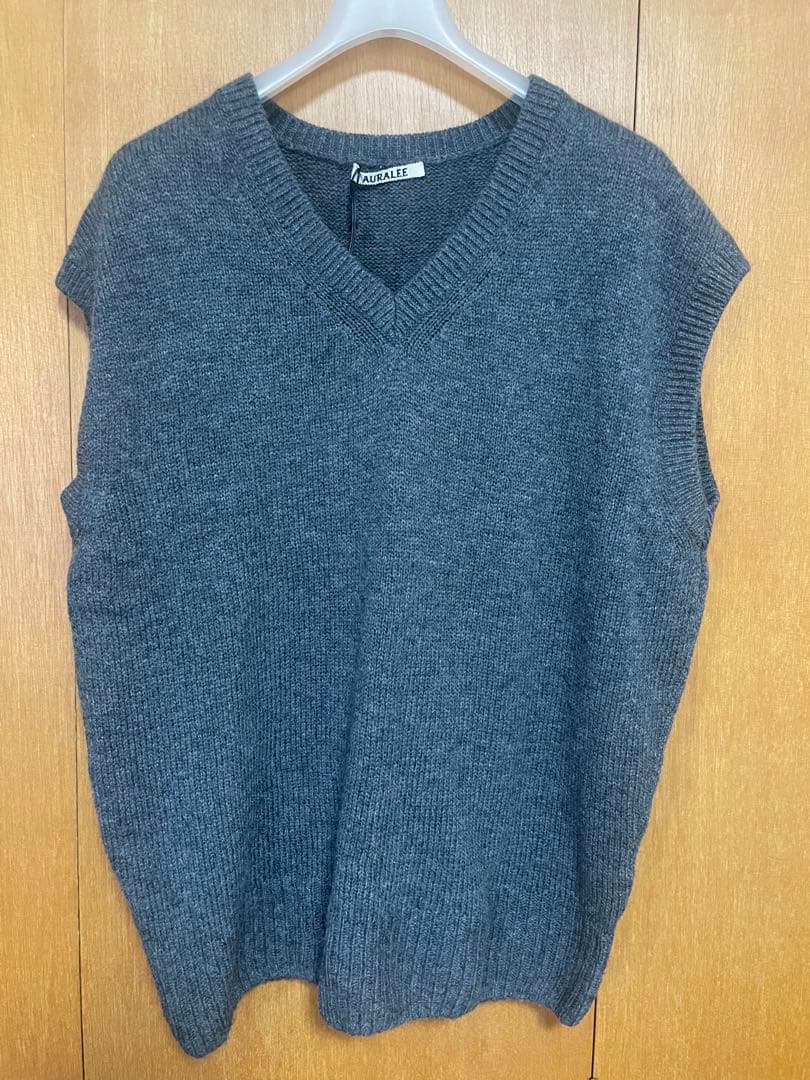 AURALEE ウールカシミヤシルクニットベスト