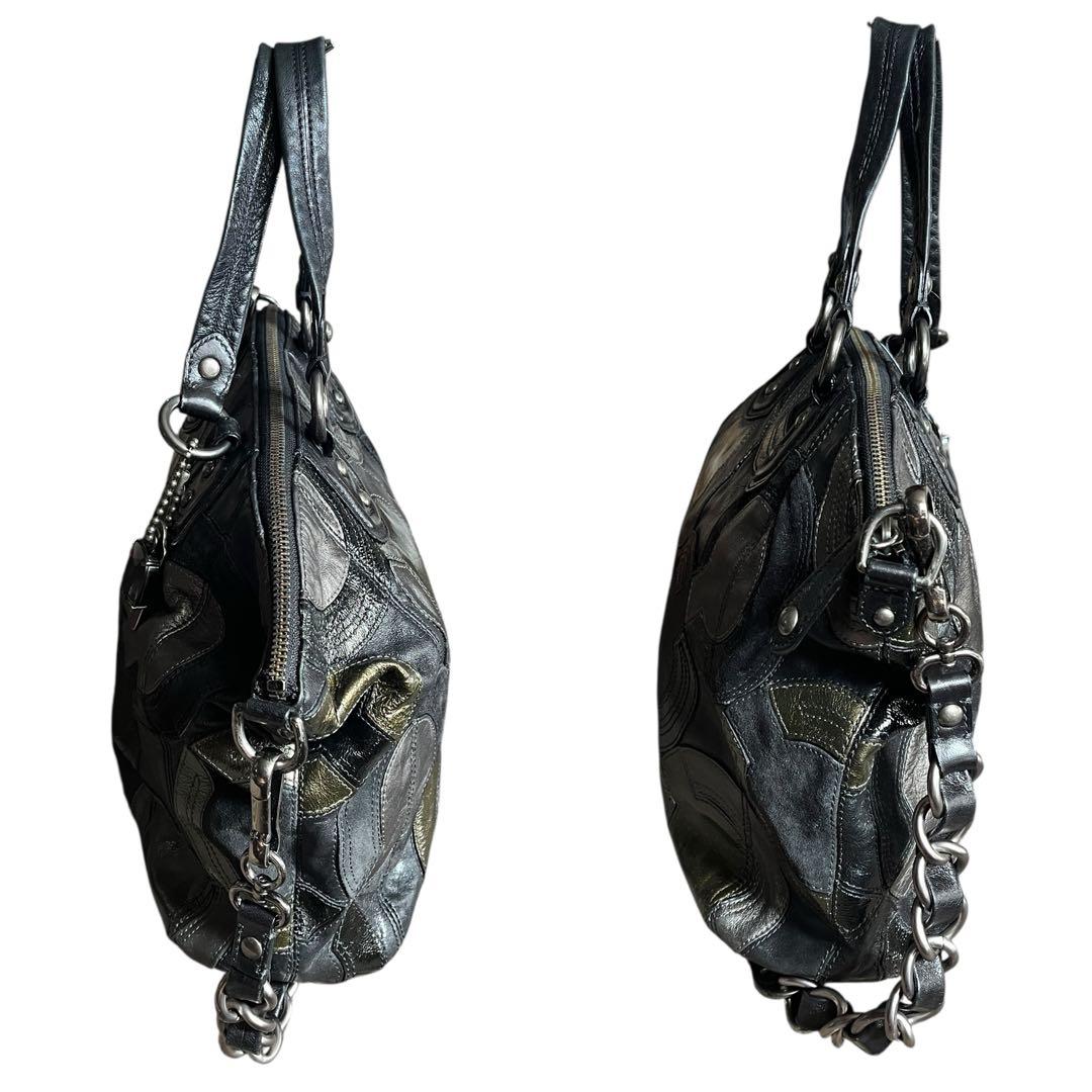 COACH コーチ 0969A4 2WAYスエードレザーバッグ C柄