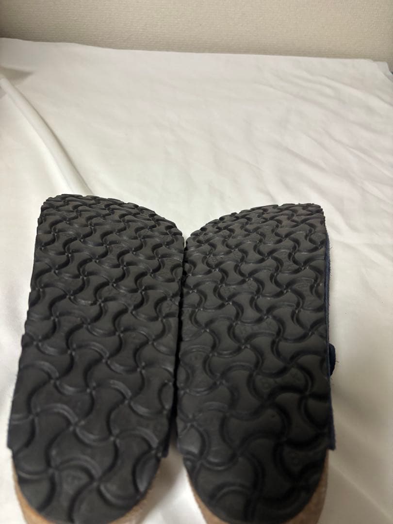 ビルケンシュトック ボストン ネイビー スエード 39 25センチ