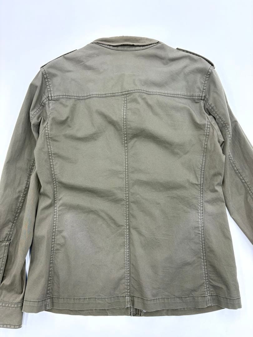 バーバリーブラックレーベル ミリタリージャケット ホースロゴ L ノバチェック