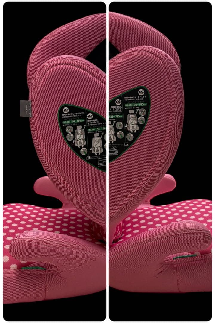 【期間限定割引】美品 ディズニー ハイバックジュニアシート ミニーマウスデザイン