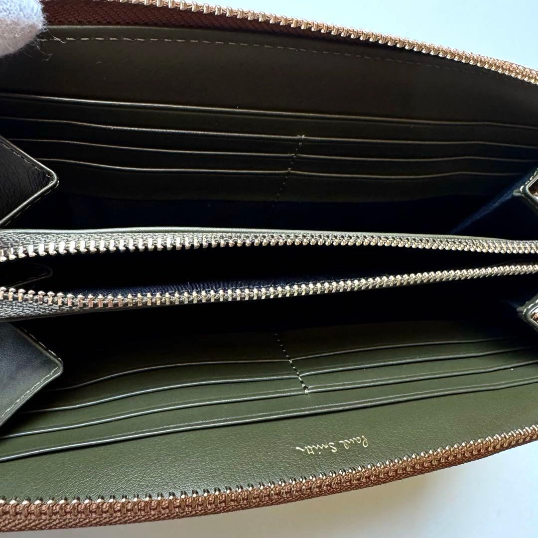 Paul Smith ポールスミス ラウンド ファスナー 長財布 キャメル