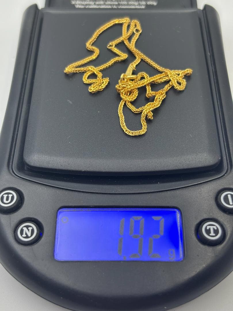 K18金製ネックレス 1.92g ロブスタークラスプ