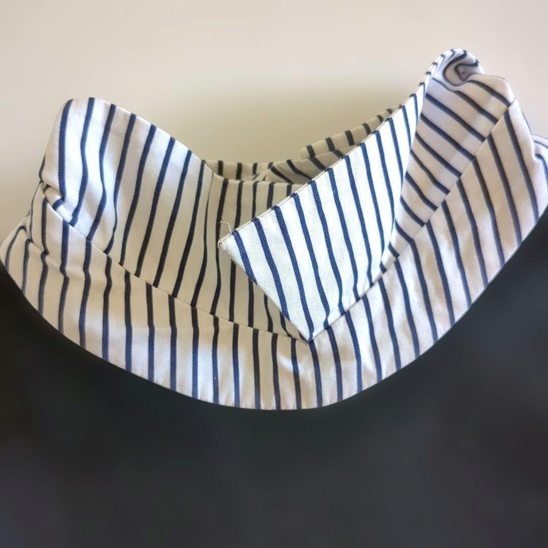 エンフォルド ドッキング レイヤード スウェット シャツ ストライプ 黒 38