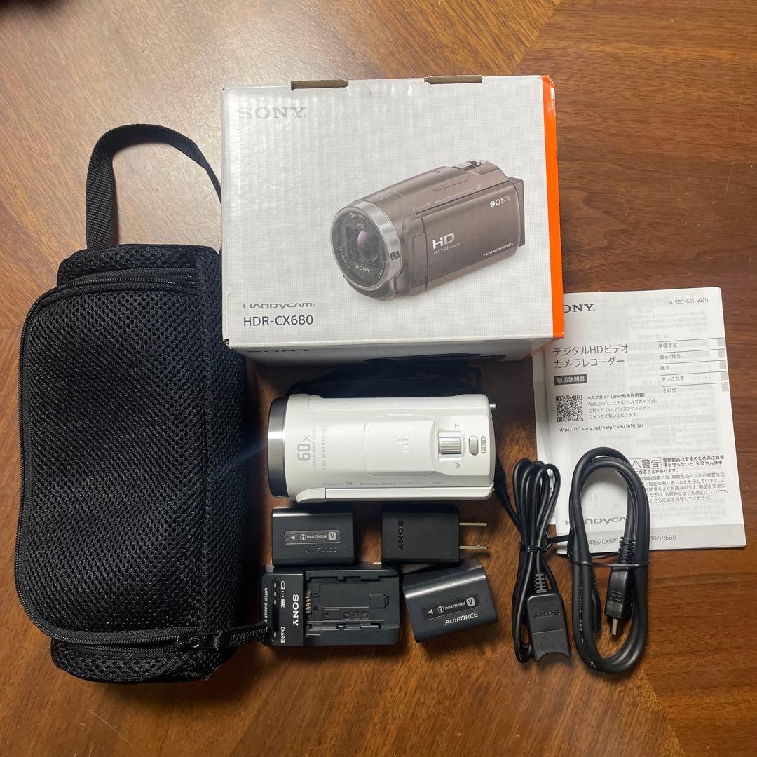 SONY HDR-CX680 ハンディカム ソニー ビデオカメラ 2024年製
