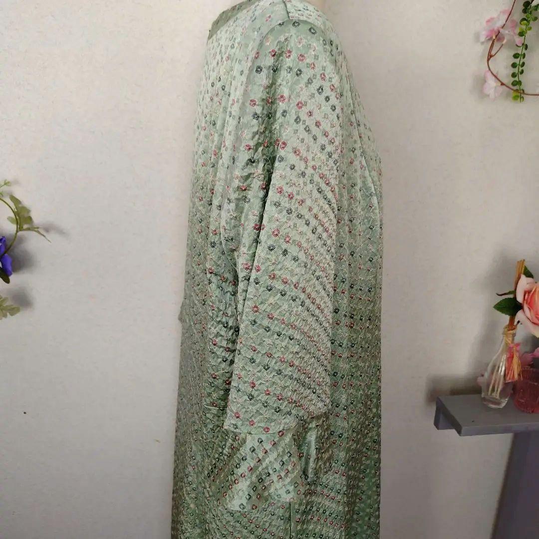 小*豆様 kiyoko koga 絹のお仕立て七分袖ワンピース