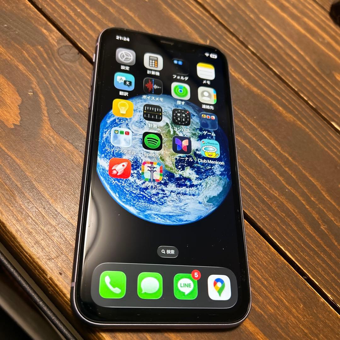 iPhone11 パープル　64GB