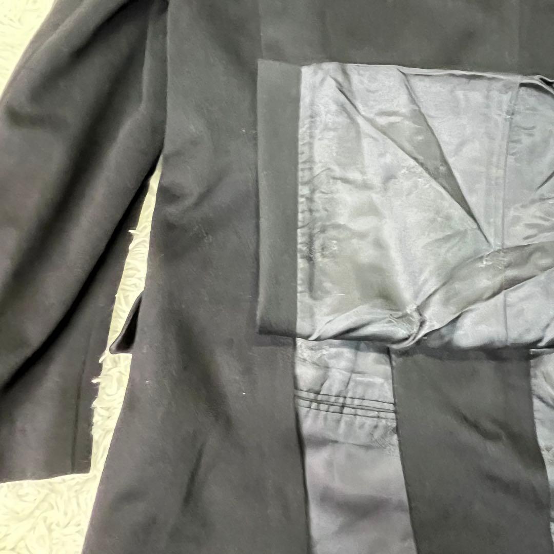 美品✨バーバリー　カシミヤ100% ダブルテーラードジャケット　金ボタン　黒　L