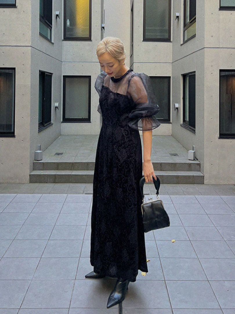 AMAIL Mature paypuri dress ブラック フリー