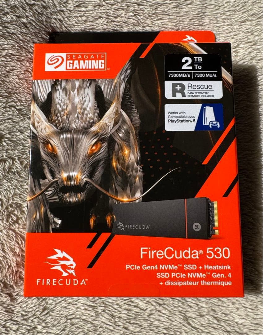 新品　Seagate FireCuda 530 M.2 ヒートシンク付き 2TB