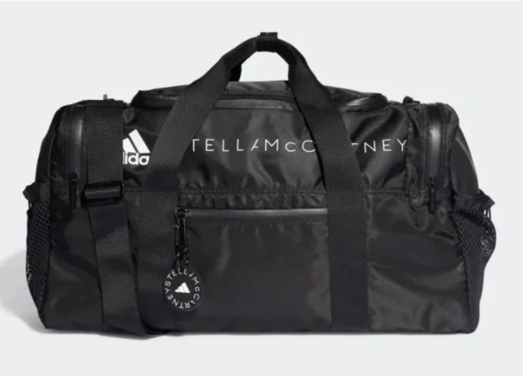 アディダス ステラマッカートニー コラボ ブラック ボストンバッグ 旅行用バッグ