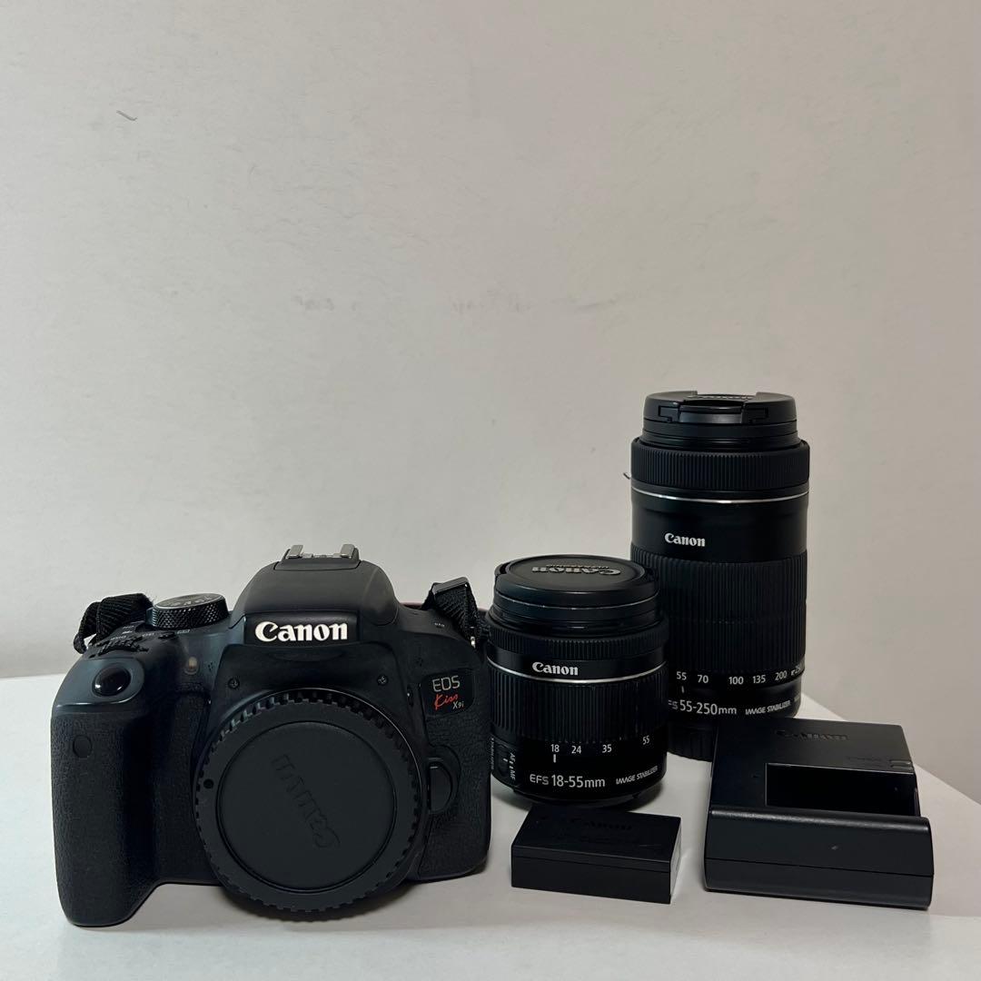 m*6様 キヤノン Canon EOS Kiss X9i ブラック ダブルレンズ