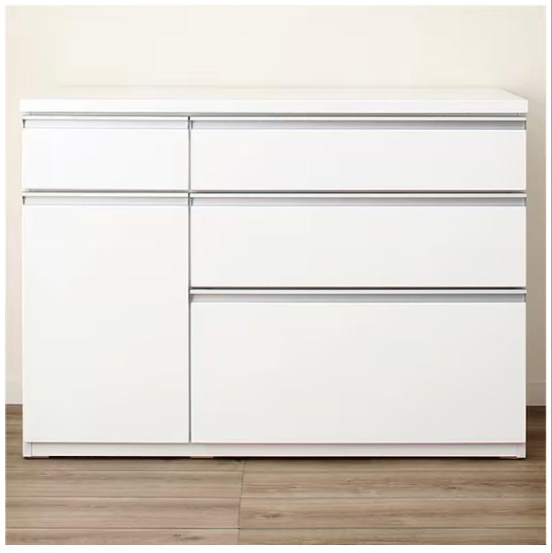 ニトリ キッチンカウンター (キュリー2 120CT WH)