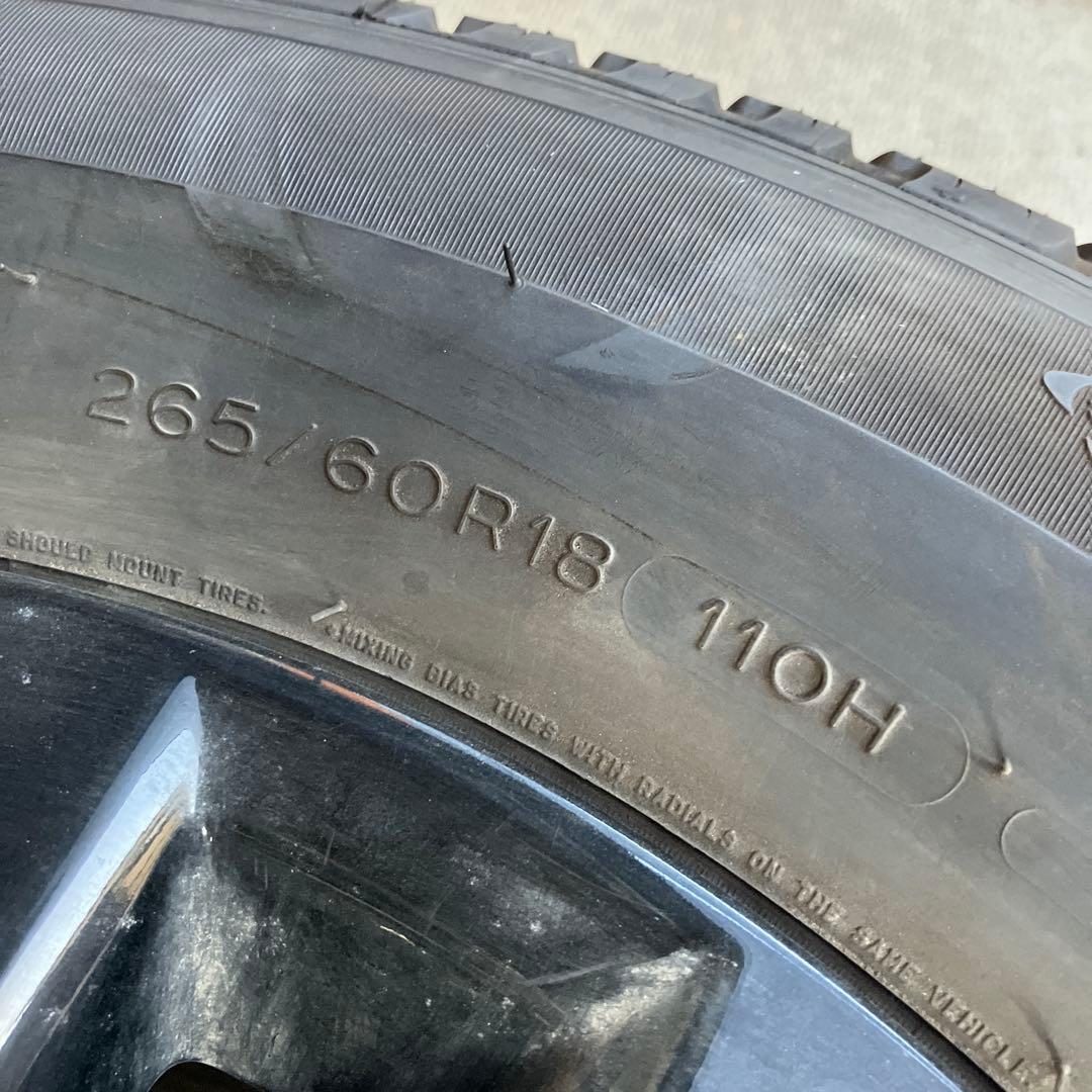 トヨタ150後期プラド令和4年ブラックエディション タイヤ ホイール スペア1本