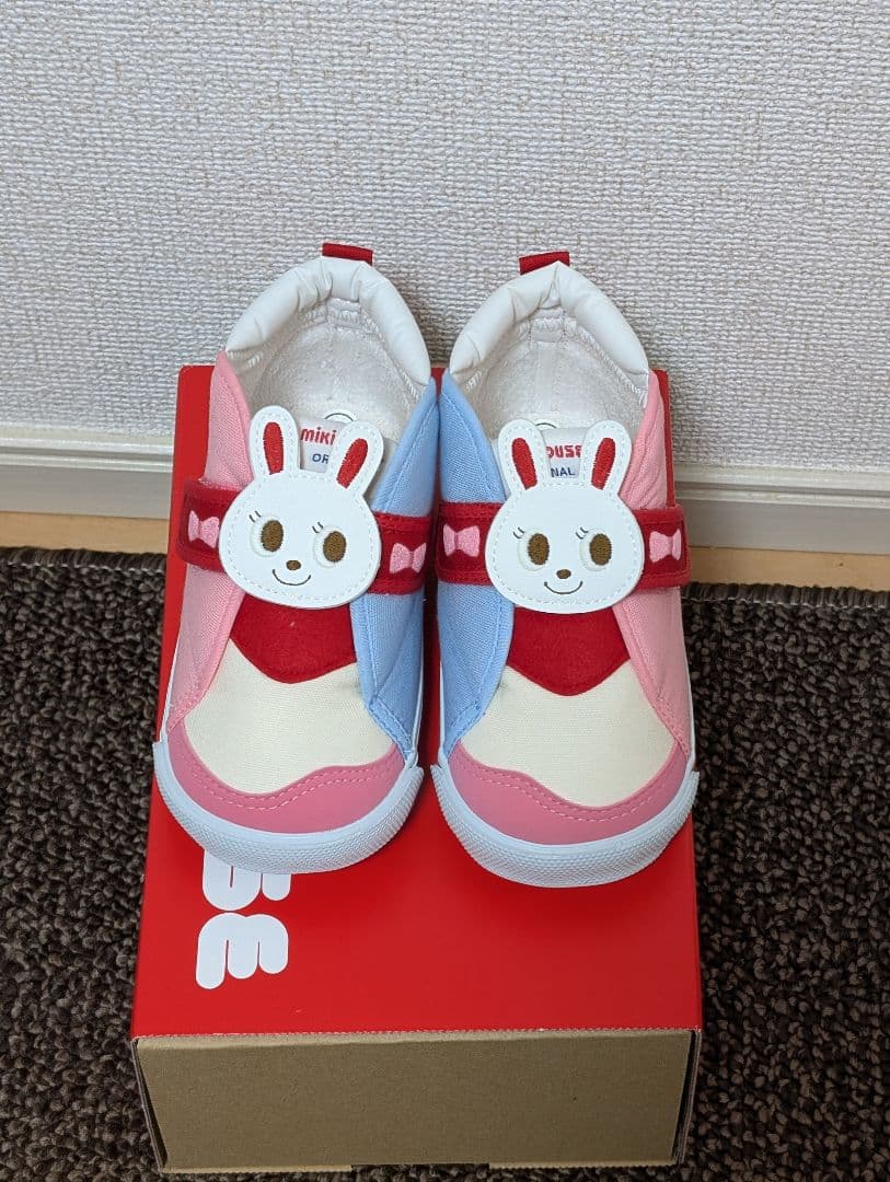 ミキハウス うさドン うさこ スニーカー 15.5cm