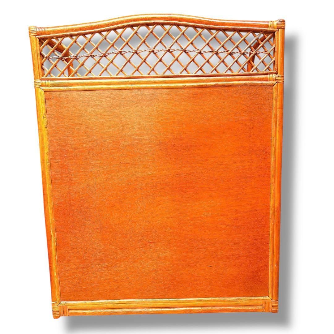 美品 ラタン調 籐 タンス チェスト 5段収納家具 ナチュラル 引き出し6個