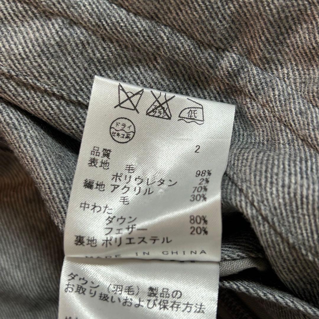 【カルバンクライン】ダウンジャケット　メンズ　グレー　毛98% 上品　カジュアル