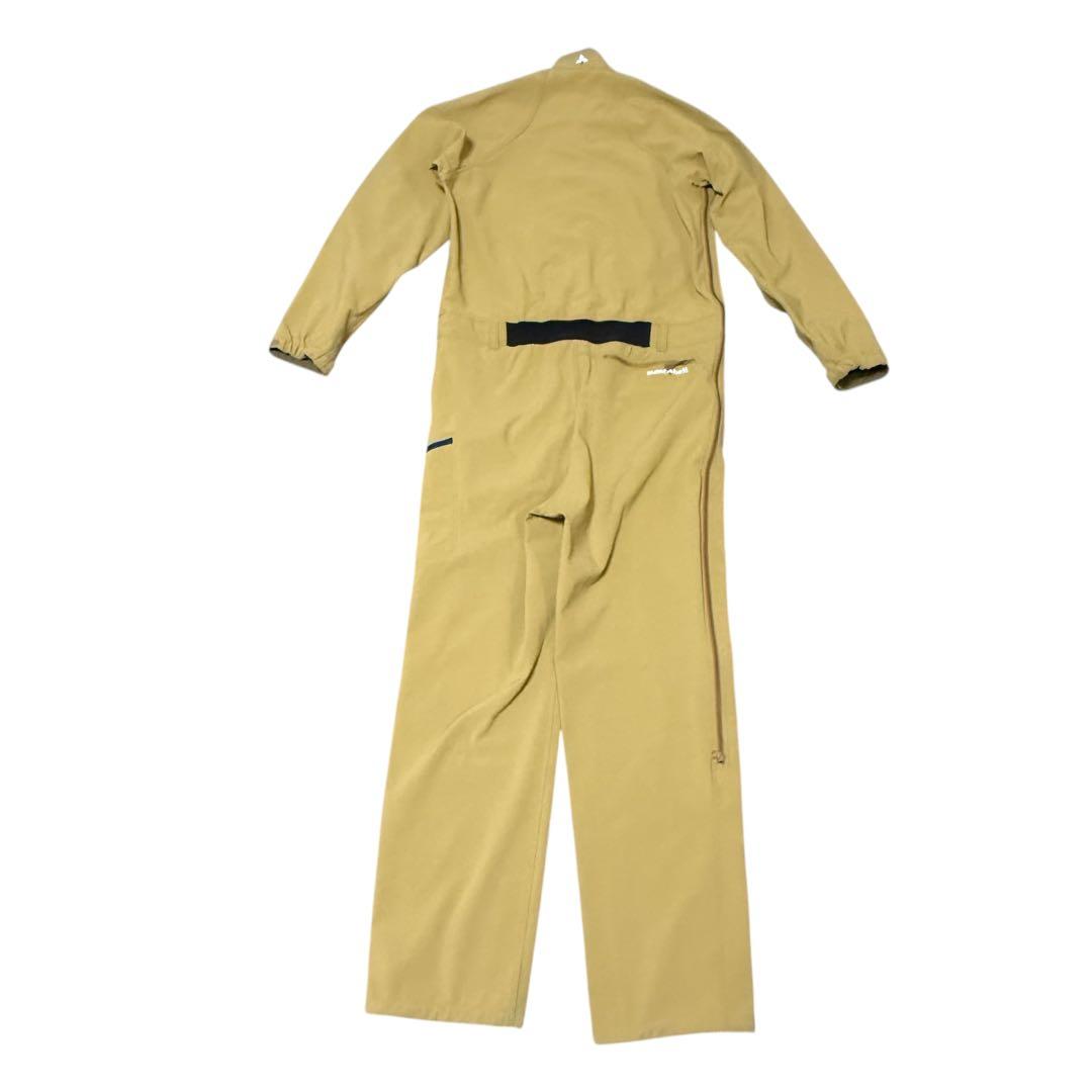 mont-bell ベージュ フルジップオーバーオール モンベル 裏起毛 ツナギ