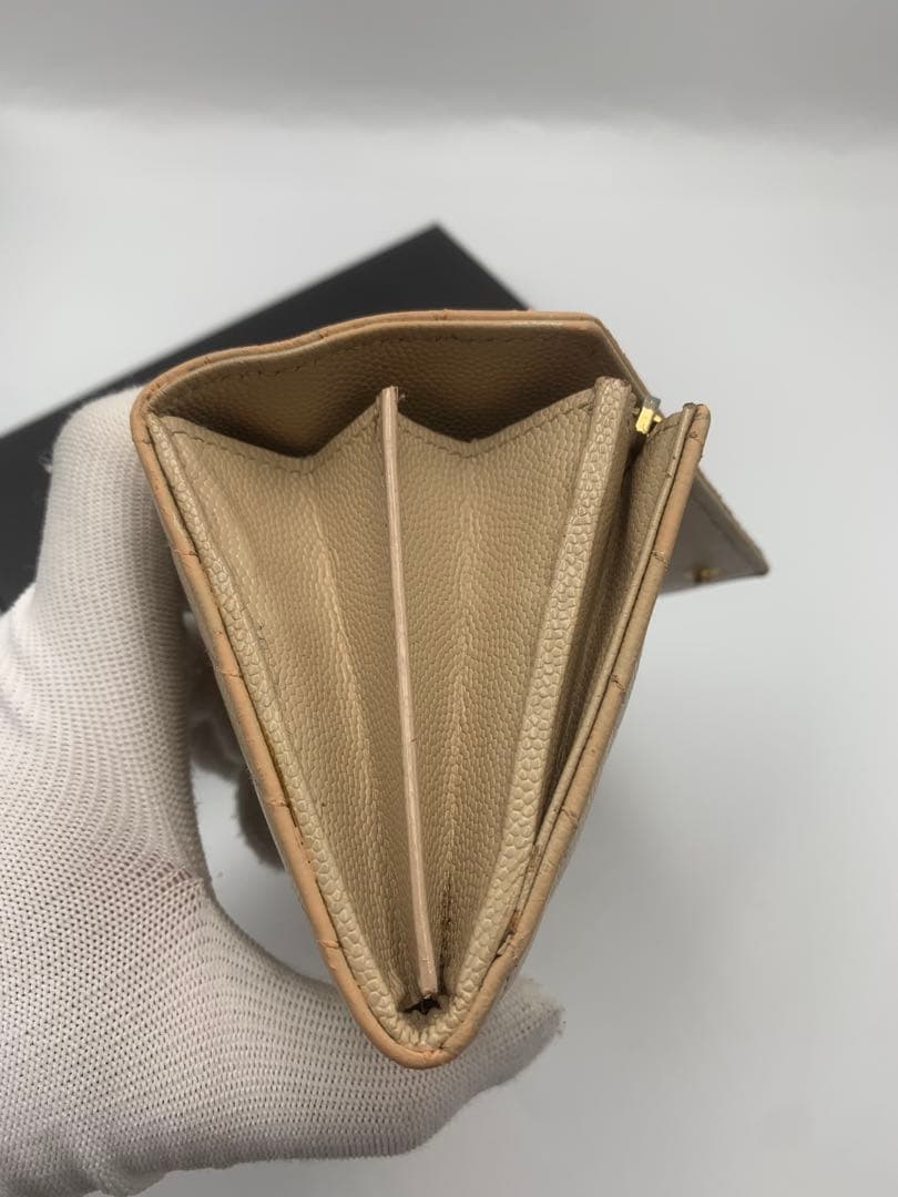 イヴサンローラン 長財布 二つ折りロングレザーウォレット レディース 表記無