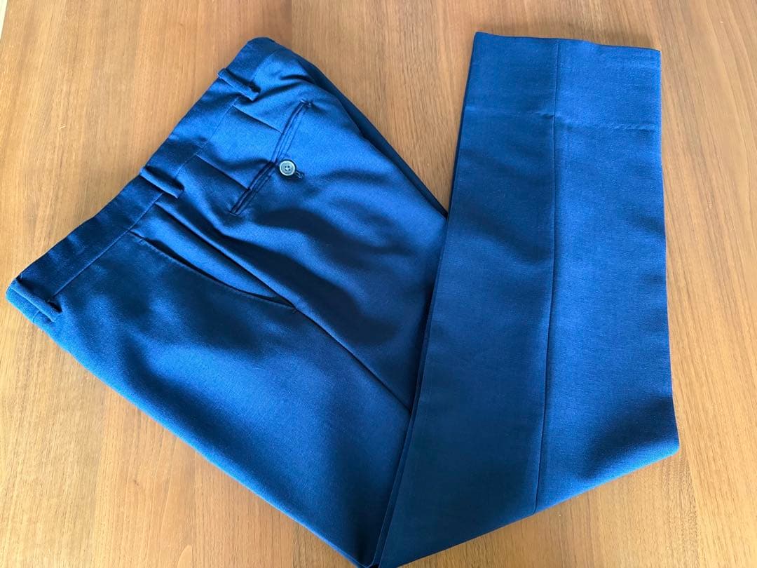 LARDINI ラルディーニ ネイビー 3B1 モヘアウールスーツサイズ48