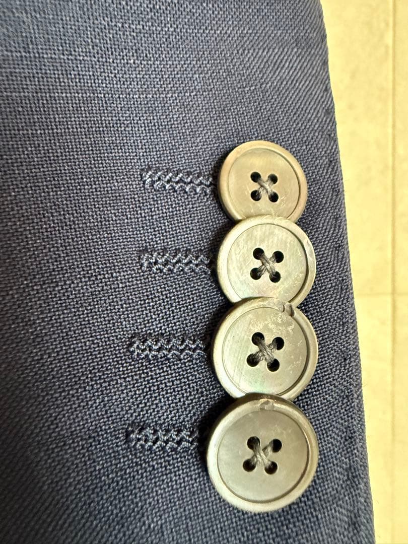 LARDINI ラルディーニ ネイビー 3B1 モヘアウールスーツサイズ48