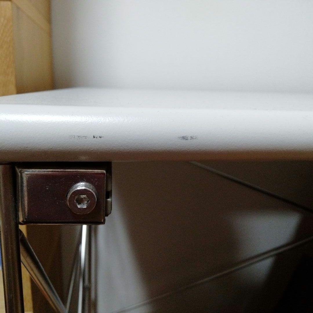 MUJI 無印良品 ステンレスユニットシェルフ デスク 120 × 52