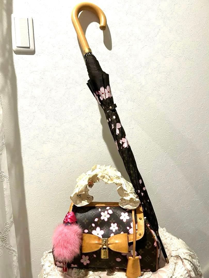 【美品】ルイヴィトン村上隆 チェリーブロッサムコラボ雨日傘