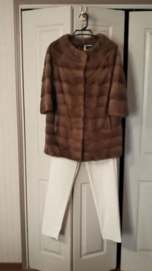 お勧め 大幅お値下げ 美品 ミンクハーフコート